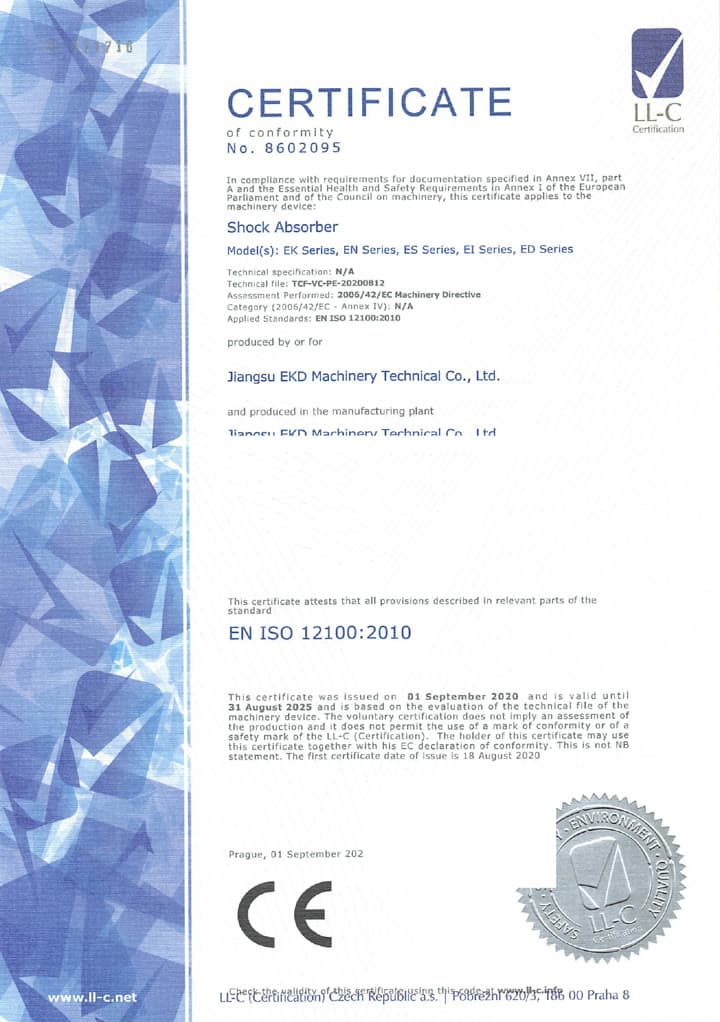 CE conformity documentation